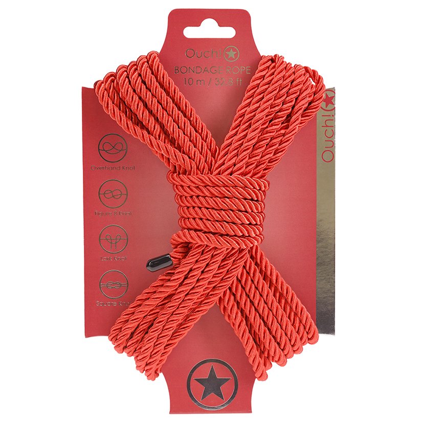Ouch Bondage Rope-Red 10M